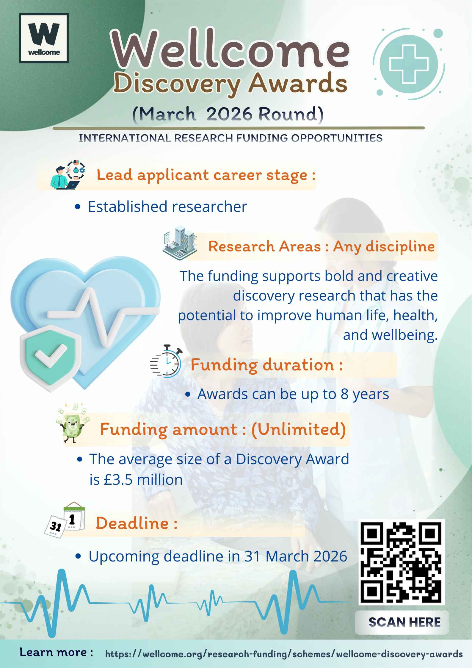 Wellcome Discovery Awards (March 2026 Round)